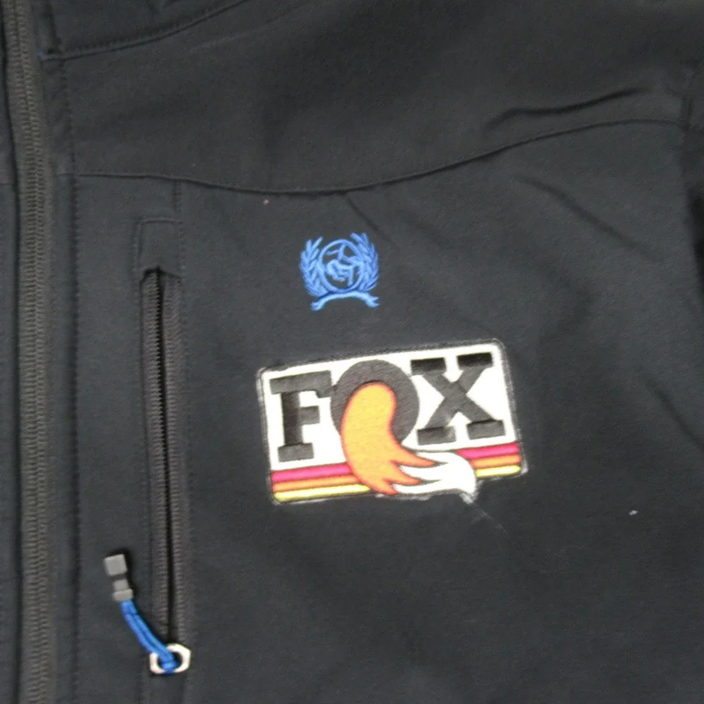Cinch Jacket Mens Large Black Softshell Water Resistant Fleece‎ Lined Full Zip